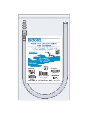 Extension Tube Urocare® 0.31 I.D. x 18 Inch Long, White-Silicone, NonSterile, NonDEHP